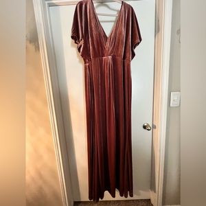 Revelry | Style: Gwen | Size: 22 | Color: Dusty Rose | Length: Regular Maxi